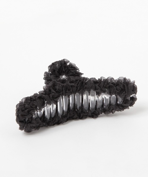 GLOBAL WORK（グローバルワーク）の「フワクルバンス/138717（バレッタ/ヘアクリップ・レディース・グレー/アイボリー/ブラック・ONE SIZE）」の4枚目の写真