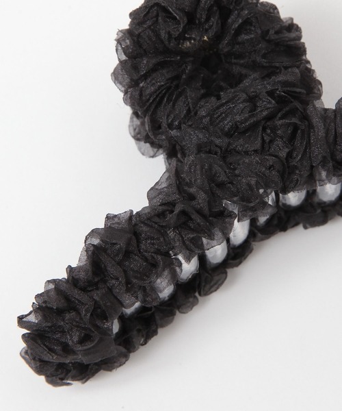 GLOBAL WORK（グローバルワーク）の「フワクルバンス/138717（バレッタ/ヘアクリップ・レディース・グレー/アイボリー/ブラック・ONE SIZE）」の6枚目の写真