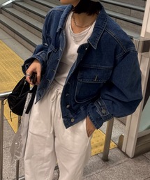 STELLA FISH(XetBbV)Sleeve Belt Denim Jacket(fjWPbg)