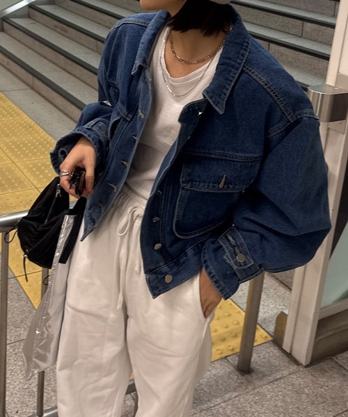 Sleeve Belt Denim Jacket