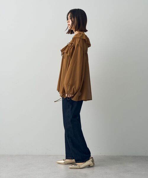 イェッカ ヴェッカ YECCA VECCA リボンデザインシアーブラウス （ブラウン） YECCA VECCA｜リボンデザインシアーブラウス | Rakuten Fashion