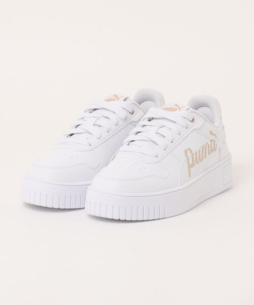 PUMA(プーマ)の「【PUMA】プーマ CARINA STREET(キャリーナ ストリート)400275(スニーカー・レディース・ホワイト×ライトピンク・25.0cm/24.5cm/24.0cm/23.5cm/23.0cm/22.5cm)」の1枚目の写真