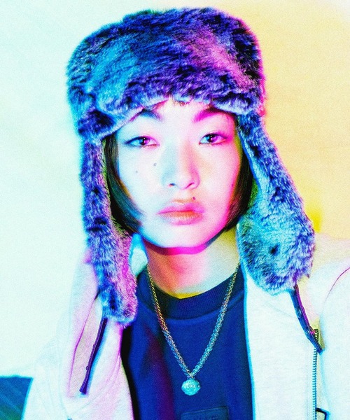 HUF（ハフ）の「INTERGALACTIC AVIATOR HAT（ハット・メンズ・グリーン系その他/ブラック・L/XL/S/M）」の2枚目の写真