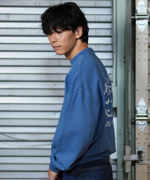 lost（ロスト）の「【ムラサキスポーツ限定】lost/ロスト トレーナー/スウェット バックプリント L24F1104（スウェット・メンズ・ブルーグレー/チャコール・M/L/XL）」の9枚目の写真