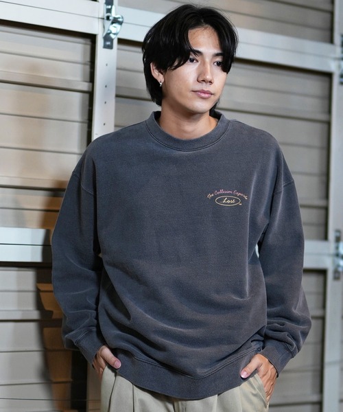 lost（ロスト）の「【ムラサキスポーツ限定】lost/ロスト トレーナー/スウェット バックプリント L24F1104（スウェット・メンズ・ブルーグレー/チャコール・M/L/XL）」の18枚目の写真