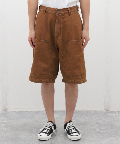 Evisen Skateboards(エビセンスケートボード)の「EVISEN / エビセン COLORED DENIM WORK SHORTS(デニムパンツ・メンズ・ブラウン/ブラック・LARGE/MEDIUM)」の4枚目の写真