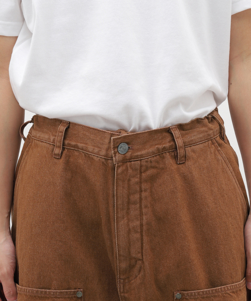 Evisen Skateboards(エビセンスケートボード)の「EVISEN / エビセン COLORED DENIM WORK SHORTS(デニムパンツ・メンズ・ブラウン/ブラック・LARGE/MEDIUM)」の7枚目の写真