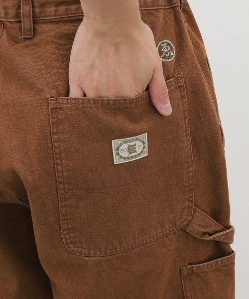 Evisen Skateboards(エビセンスケートボード)の「EVISEN / エビセン COLORED DENIM WORK SHORTS(デニムパンツ・メンズ・ブラウン/ブラック・LARGE/MEDIUM)」の9枚目の写真