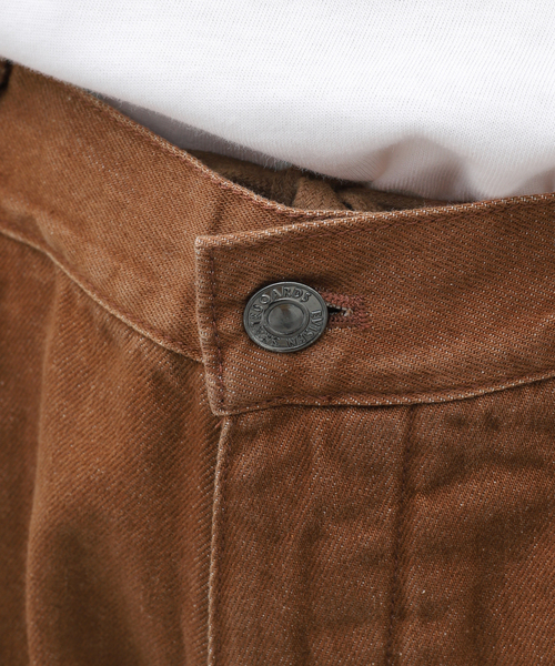 Evisen Skateboards(エビセンスケートボード)の「EVISEN / エビセン COLORED DENIM WORK SHORTS(デニムパンツ・メンズ・ブラウン/ブラック・LARGE/MEDIUM)」の11枚目の写真