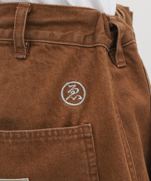 Evisen Skateboards(エビセンスケートボード)の「EVISEN / エビセン COLORED DENIM WORK SHORTS(デニムパンツ・メンズ・ブラウン/ブラック・LARGE/MEDIUM)」の12枚目の写真