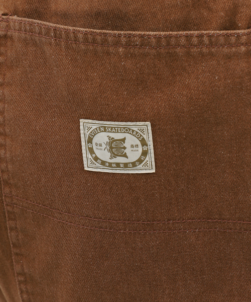 Evisen Skateboards(エビセンスケートボード)の「EVISEN / エビセン COLORED DENIM WORK SHORTS(デニムパンツ・メンズ・ブラウン/ブラック・LARGE/MEDIUM)」の13枚目の写真