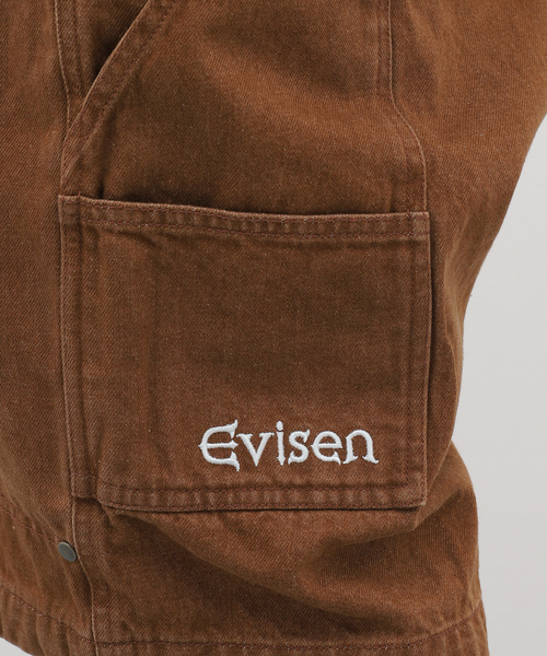 Evisen Skateboards(エビセンスケートボード)の「EVISEN / エビセン COLORED DENIM WORK SHORTS(デニムパンツ・メンズ・ブラウン/ブラック・LARGE/MEDIUM)」の16枚目の写真