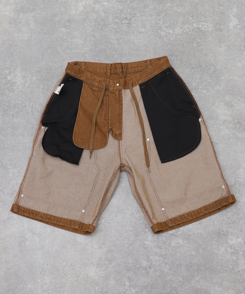 Evisen Skateboards(エビセンスケートボード)の「EVISEN / エビセン COLORED DENIM WORK SHORTS(デニムパンツ・メンズ・ブラウン/ブラック・LARGE/MEDIUM)」の19枚目の写真