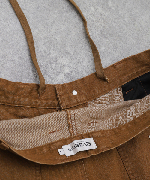 Evisen Skateboards(エビセンスケートボード)の「EVISEN / エビセン COLORED DENIM WORK SHORTS(デニムパンツ・メンズ・ブラウン/ブラック・LARGE/MEDIUM)」の20枚目の写真