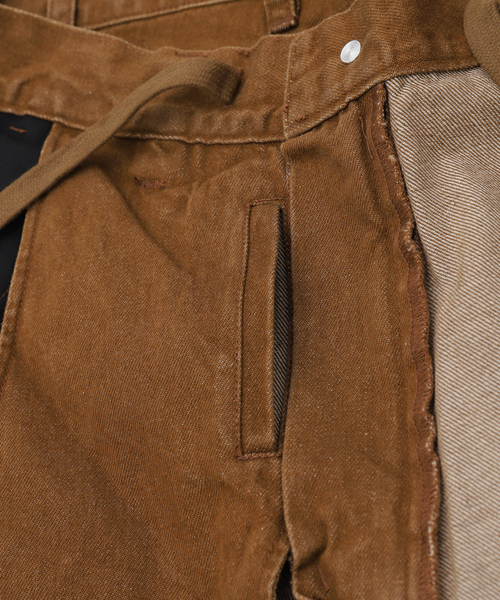 Evisen Skateboards(エビセンスケートボード)の「EVISEN / エビセン COLORED DENIM WORK SHORTS(デニムパンツ・メンズ・ブラウン/ブラック・LARGE/MEDIUM)」の21枚目の写真