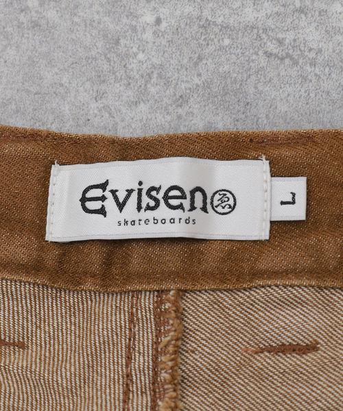 Evisen Skateboards(エビセンスケートボード)の「EVISEN / エビセン COLORED DENIM WORK SHORTS(デニムパンツ・メンズ・ブラウン/ブラック・LARGE/MEDIUM)」の22枚目の写真