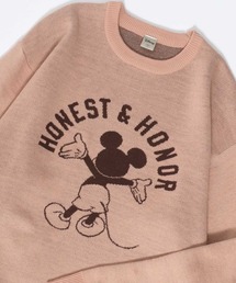 Disney/ディズニー ミッキー オーバーサイズ ジャガード刺繍ニット レディース メンズ