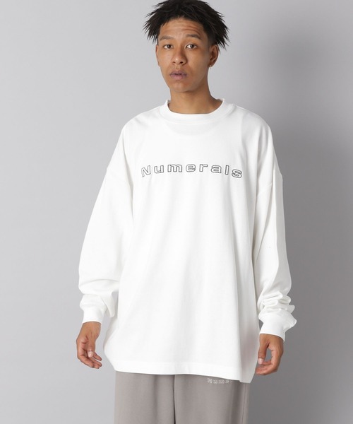 the soloist ロングスリーブ ロンT Tシャツ ナンバーナイン セール】【NUMERALS】ワンポイントロングスリーブTシャツ（T