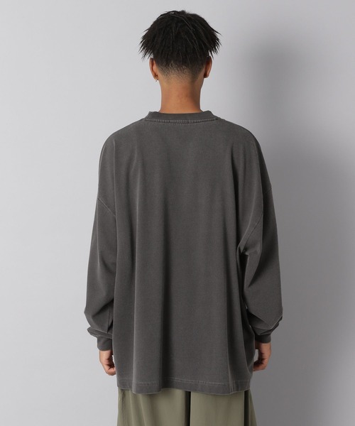 ワンエンオンリー ロングスリーブTシャツ POWER TO THE PEOPLE tシャツ 「POWER PEOPLE」マルチドッグ刺繍