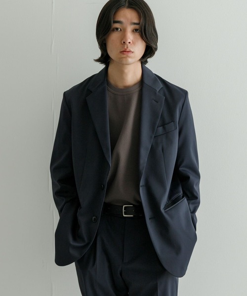 URBAN RESEARCH(アーバンリサーチ)の「RE:NAPES サテンジャケット(その他アウター・メンズ・チャコールグレー/ネイビー・MEDIUM/LARGE)」の5枚目の写真