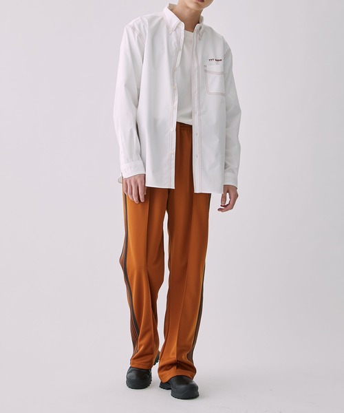 Needles(ニードルス)の「【Needles/ニードルズ】Track Pant - Poly Smooth(その他パンツ・メンズ・レンガ/オリーブ・L/M)」の3枚目の写真