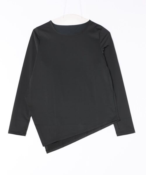 Ritzy(リッツィー)の「長袖 フィットネス ヨガウェアトップス(Tシャツ/カットソー・レディース・グレー/ホワイト/ピンク/ブラック・M/L/XL)」の10枚目の写真