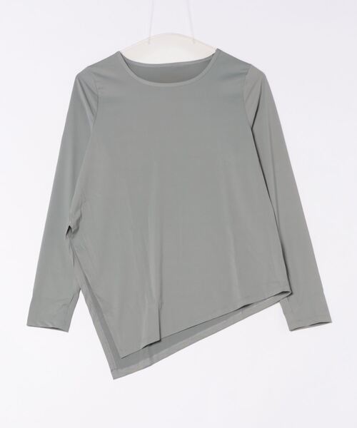 Ritzy(リッツィー)の「長袖 フィットネス ヨガウェアトップス(Tシャツ/カットソー・レディース・グレー/ホワイト/ピンク/ブラック・M/L/XL)」の11枚目の写真