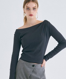 【WEB限定セール】ワンショルダーリブトップス
