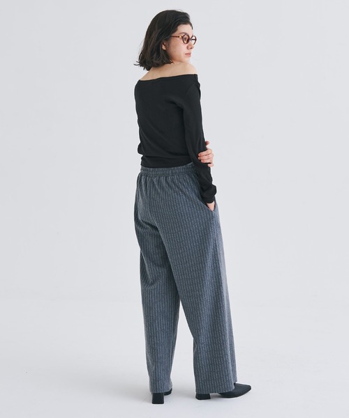 coca(coca)(コカ)の「【WEB限定セール】ワンショルダーリブトップス(Tシャツ/カットソー・レディース・ブラック/ホワイト/チャコール/その他1・S/M/L)」の17枚目の写真