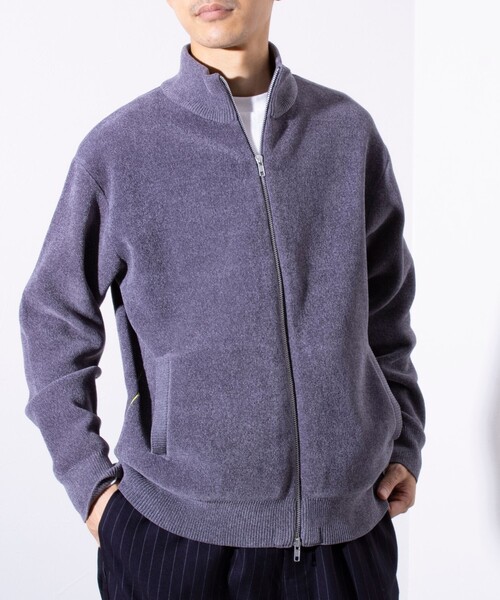 【セール】【GLOSTER/グロスター】モールWフェイス ジップアップ ハイネックドライバーズニット（ニット/セーター）｜GLOSTER（グロスター）