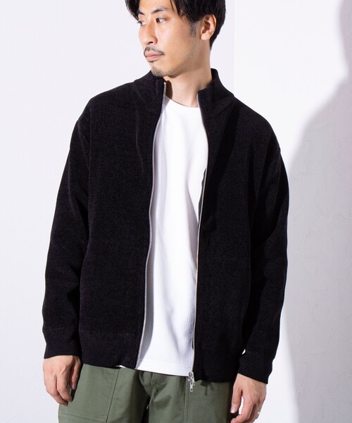 【セール】【GLOSTER/グロスター】モールWフェイス ジップアップ ハイネックドライバーズニット（ニット/セーター）｜GLOSTER（グロスター）