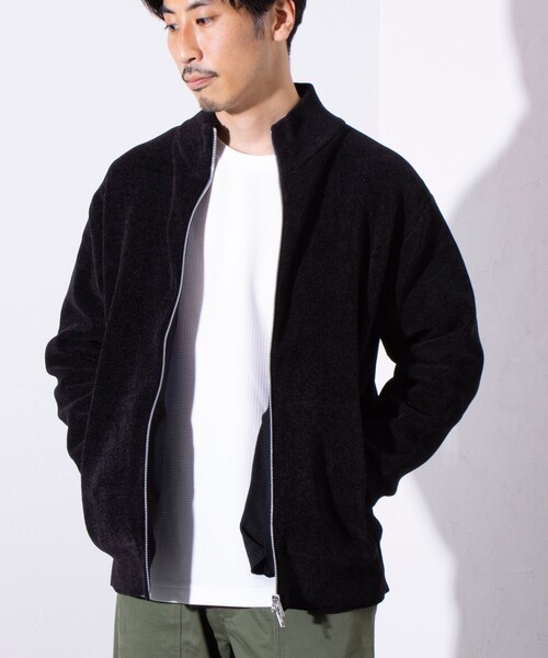 【セール】【GLOSTER/グロスター】モールWフェイス ジップアップ ハイネックドライバーズニット（ニット/セーター）｜GLOSTER（グロスター）