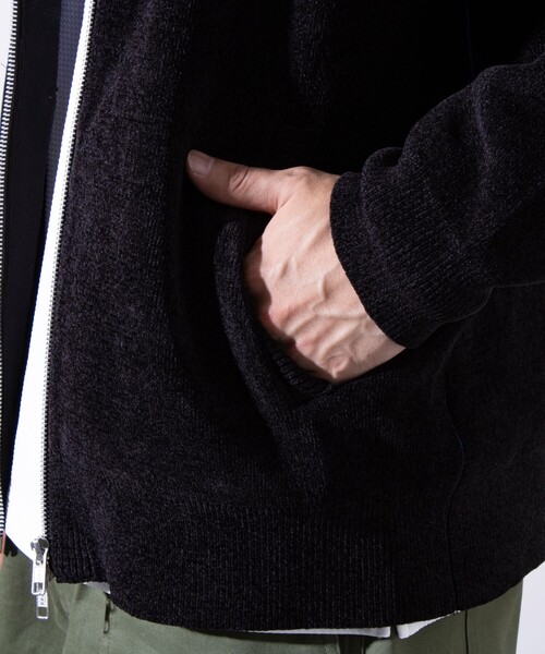 【セール】【GLOSTER/グロスター】モールWフェイス ジップアップ ハイネックドライバーズニット（ニット/セーター）｜GLOSTER（グロスター）