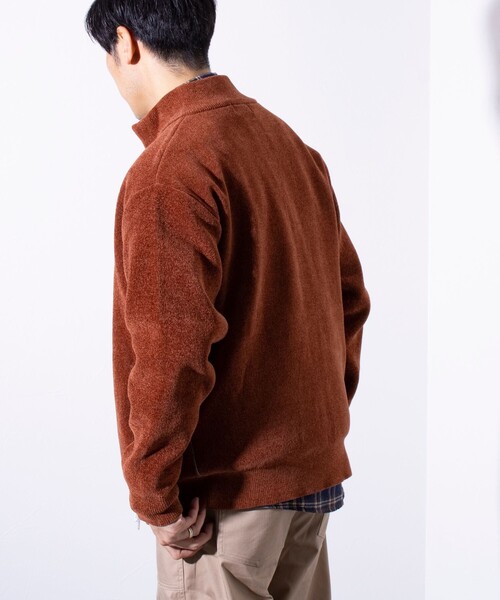 【セール】【GLOSTER/グロスター】モールWフェイス ジップアップ ハイネックドライバーズニット（ニット/セーター）｜GLOSTER（グロスター）