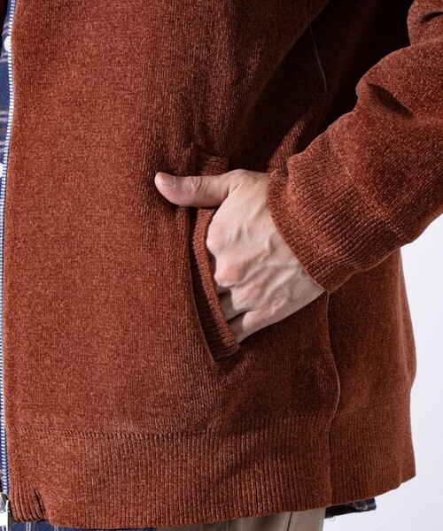 【セール】【GLOSTER/グロスター】モールWフェイス ジップアップ ハイネックドライバーズニット（ニット/セーター）｜GLOSTER（グロスター）