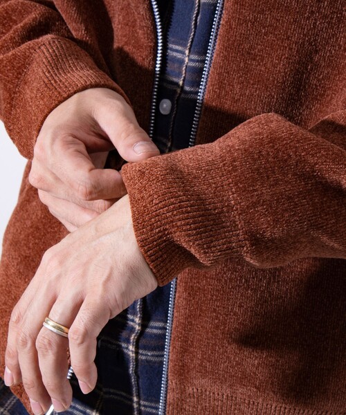 【セール】【GLOSTER/グロスター】モールWフェイス ジップアップ ハイネックドライバーズニット（ニット/セーター）｜GLOSTER（グロスター）