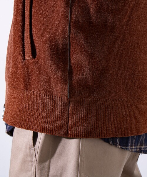 【セール】【GLOSTER/グロスター】モールWフェイス ジップアップ ハイネックドライバーズニット（ニット/セーター）｜GLOSTER（グロスター）