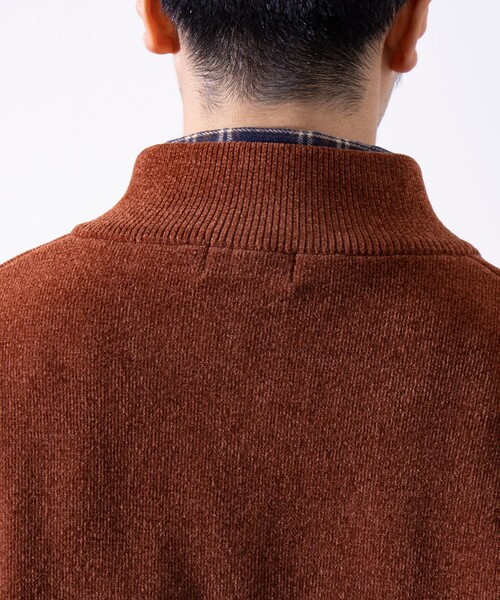 【セール】【GLOSTER/グロスター】モールWフェイス ジップアップ ハイネックドライバーズニット（ニット/セーター）｜GLOSTER（グロスター）