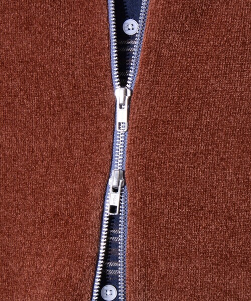 【セール】【GLOSTER/グロスター】モールWフェイス ジップアップ ハイネックドライバーズニット（ニット/セーター）｜GLOSTER（グロスター）
