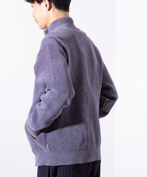 【セール】【GLOSTER/グロスター】モールWフェイス ジップアップ ハイネックドライバーズニット（ニット/セーター）｜GLOSTER（グロスター）