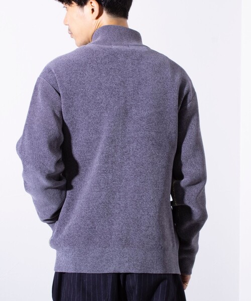 【セール】【GLOSTER/グロスター】モールWフェイス ジップアップ ハイネックドライバーズニット（ニット/セーター）｜GLOSTER（グロスター）