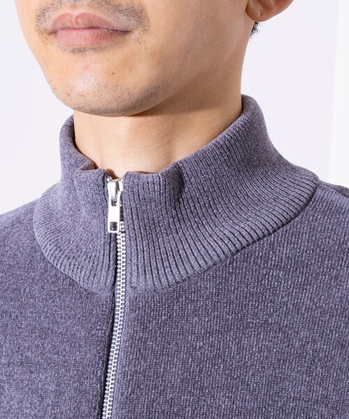 【セール】【GLOSTER/グロスター】モールWフェイス ジップアップ ハイネックドライバーズニット（ニット/セーター）｜GLOSTER（グロスター）