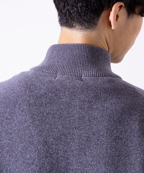 【セール】【GLOSTER/グロスター】モールWフェイス ジップアップ ハイネックドライバーズニット（ニット/セーター）｜GLOSTER（グロスター）