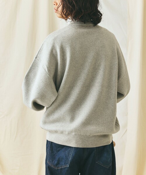 FREAK'S STORE(フリークスストア)の「限定展開 Relax Fit リラックスフィット スウェットライク タートルネックニット(ニット/セーター・メンズ・杢グレー/チャコールグレー/ブラック/ネイビー・MEDIUM/LARGE)」の20枚目の写真