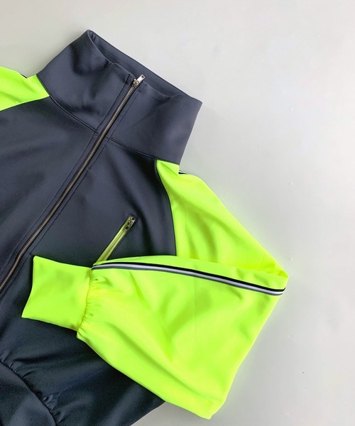 Q（キュー）の「トラックジャケット（ジャージ・レディース・ブラック/グレー・MEDIUM）」の7枚目の写真