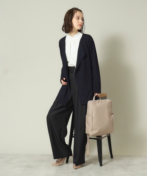 ITS'DEMO（イッツデモ）の「◆【通勤／A4対応／8ポケット】収納上手になれるリュック（バックパック/リュック・レディース・ナチュラル/グレー/ブラック・00）」の6枚目の写真