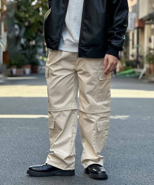 NOBLE PRODUCT(ノーブルプロダクツ)の「【NOBLE PRODUCT】8ポケット2WAYカーゴパンツ(カーゴパンツ・メンズ・アイボリー/ブラック・M/L)」の22枚目の写真