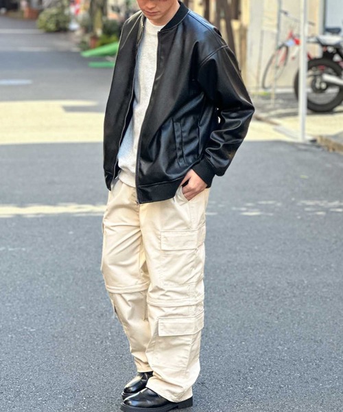 NOBLE PRODUCT(ノーブルプロダクツ)の「【NOBLE PRODUCT】8ポケット2WAYカーゴパンツ(カーゴパンツ・メンズ・アイボリー/ブラック・M/L)」の21枚目の写真