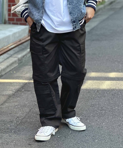 NOBLE PRODUCT(ノーブルプロダクツ)の「【NOBLE PRODUCT】8ポケット2WAYカーゴパンツ(カーゴパンツ・メンズ・アイボリー/ブラック・M/L)」の18枚目の写真