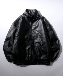 SITRY(Vg[)Synthetic Leather V-Line Switching Blouson/I[o[TCY tFCNU[ VCؑ u] gbNWPbg(u])